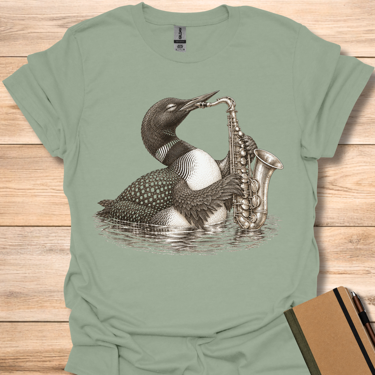 Loon On Saxophone - Sage