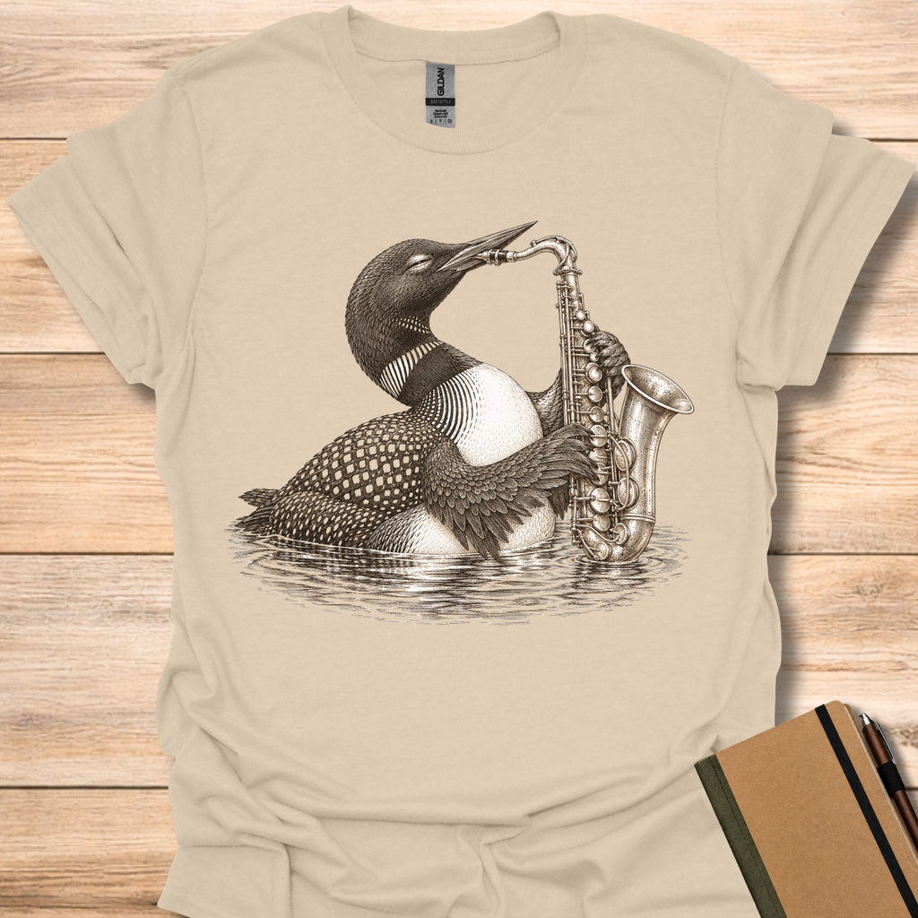 Loon On Saxophone - Sand