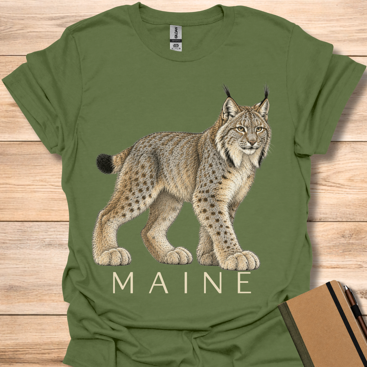 Maine Canada Lynx - Military Green