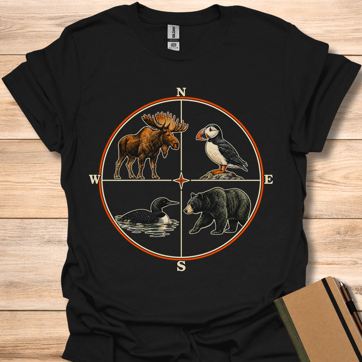 Maine Compass - Black