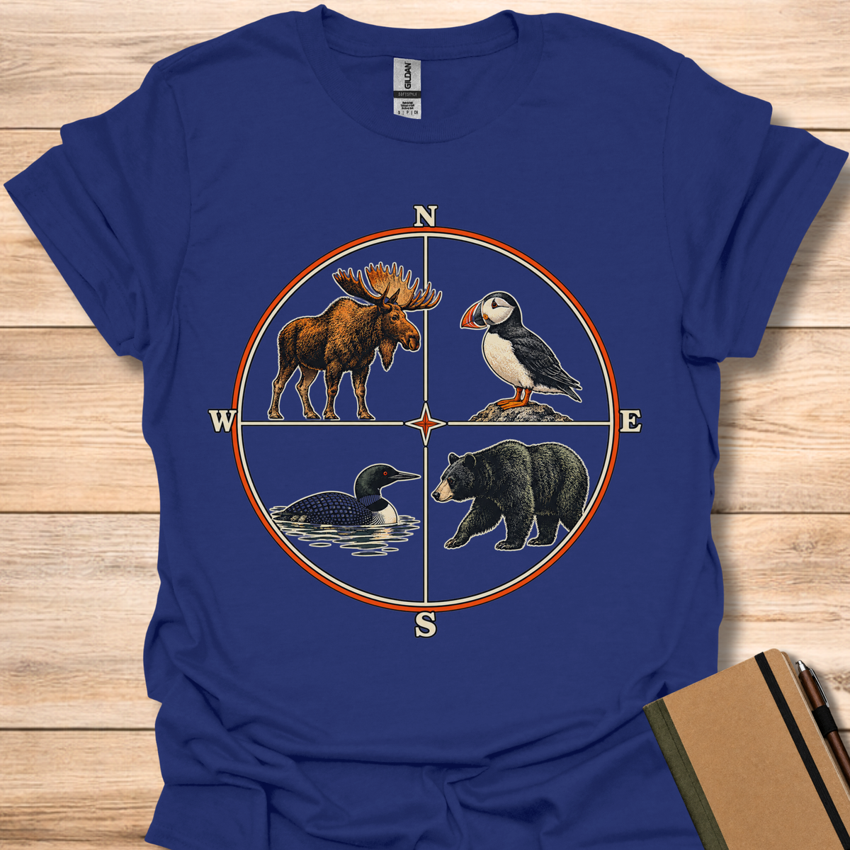 Maine Compass - Navy