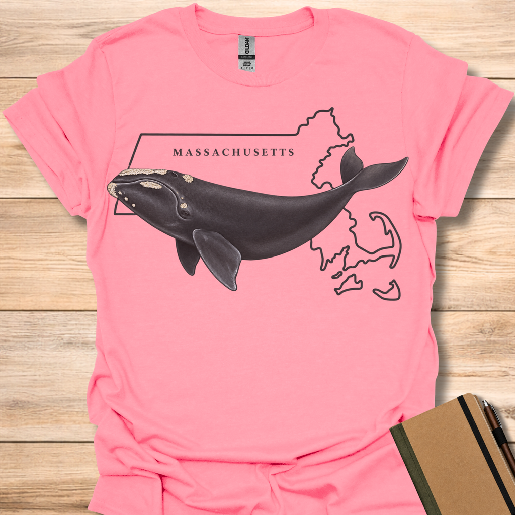 Massachusetts Right Whale - Coral Silk