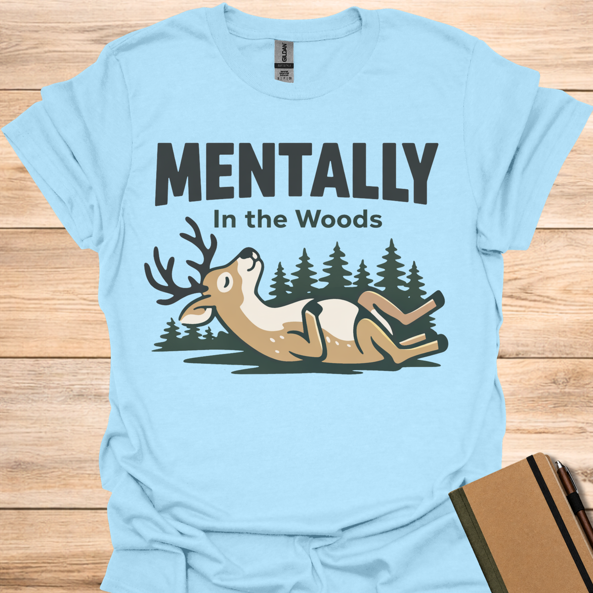 Mentally in the Woods - Light Blue