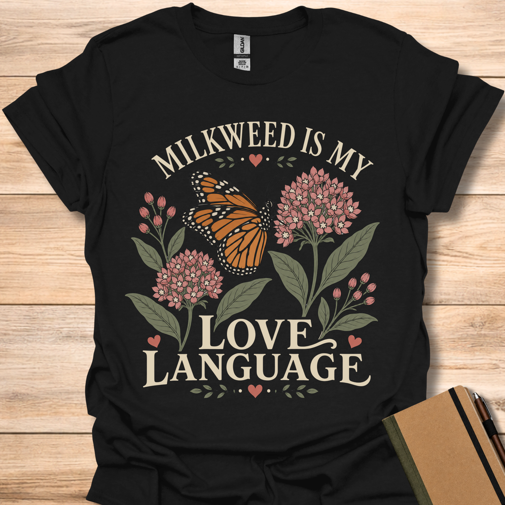 Milkweed Is My Love Language - Black