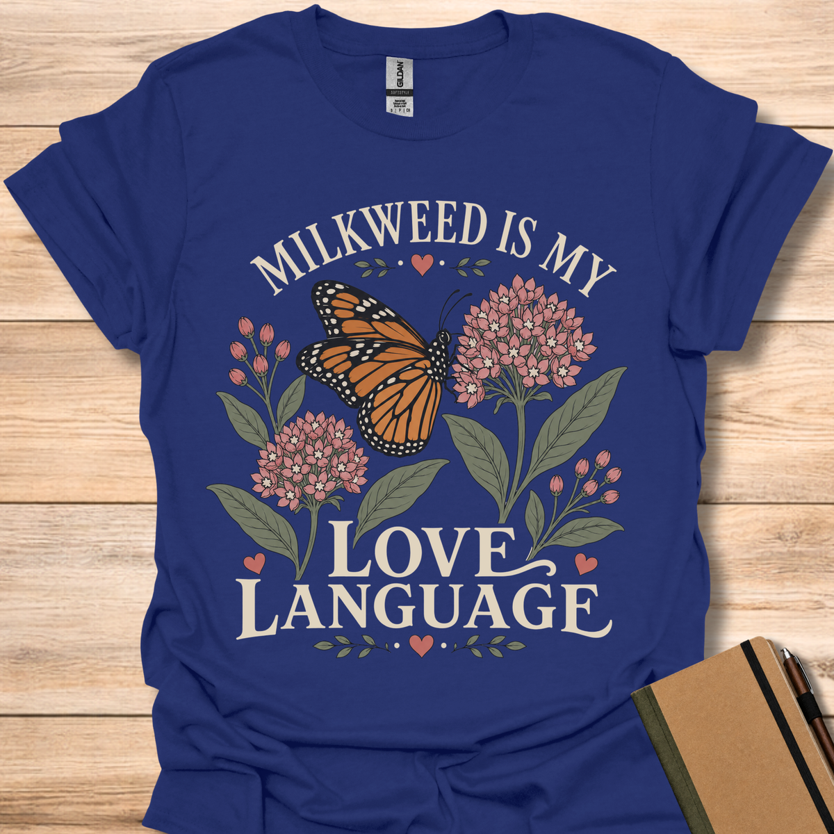 Milkweed Is My Love Language - Navy