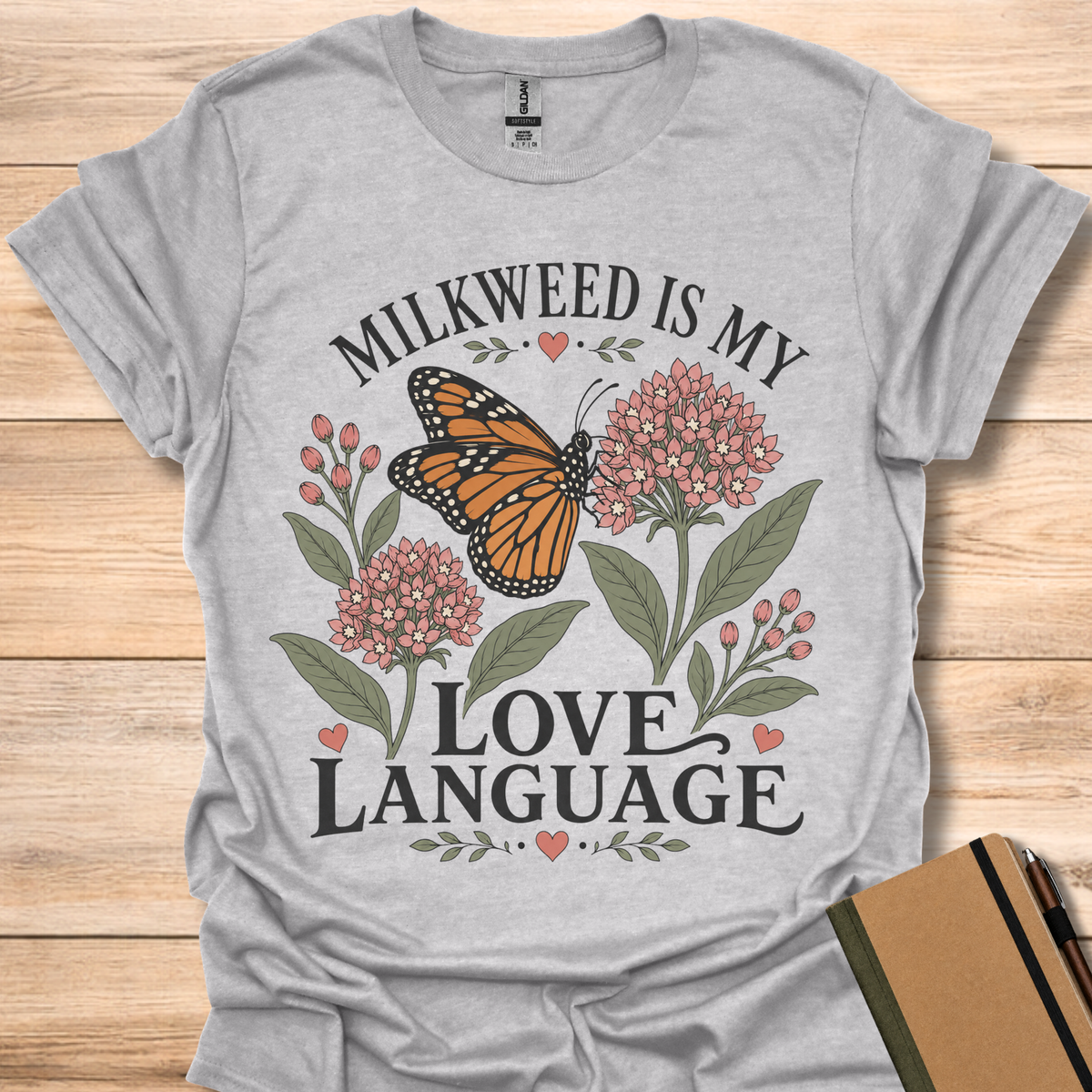 Milkweed Is My Love Language - Sport Grey