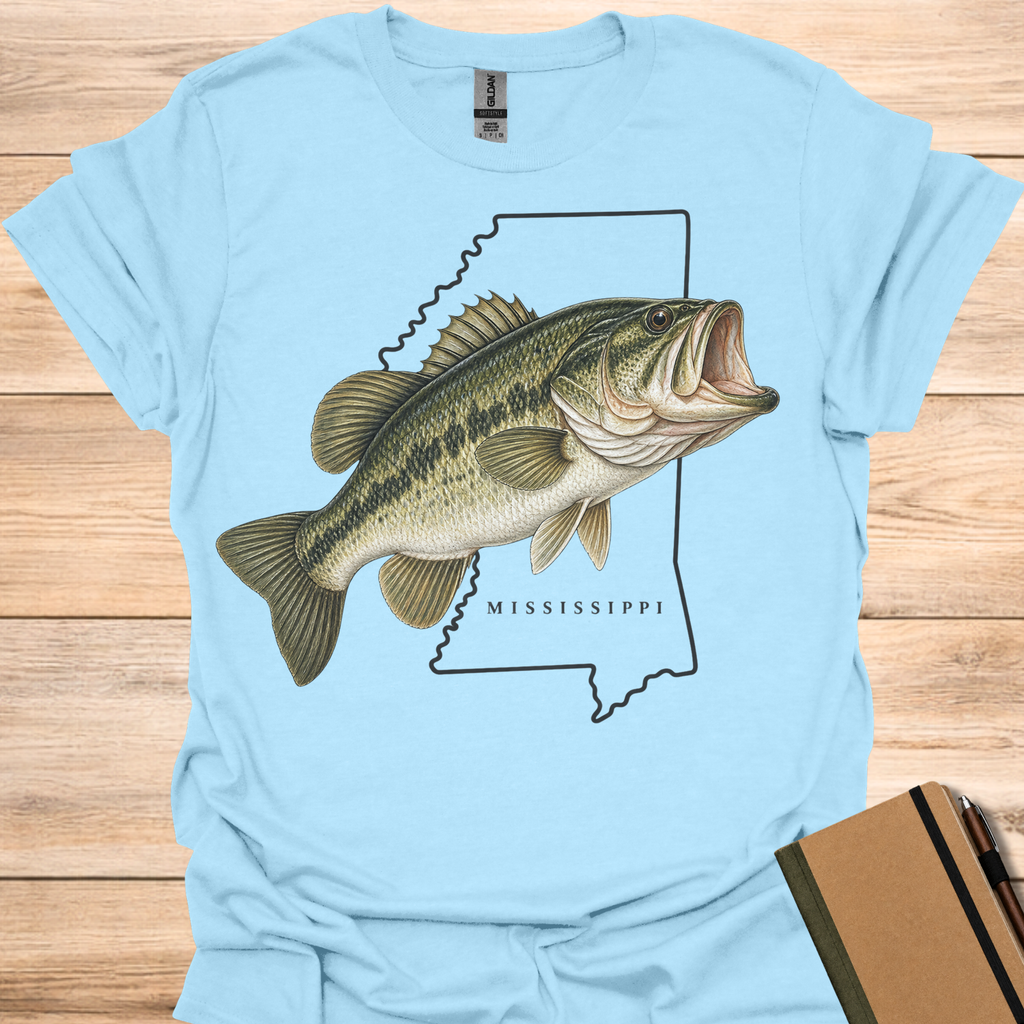 Mississippi Largemouth Bass - Light Blue