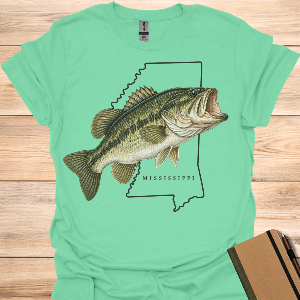 Mississippi Largemouth Bass - Mint Green