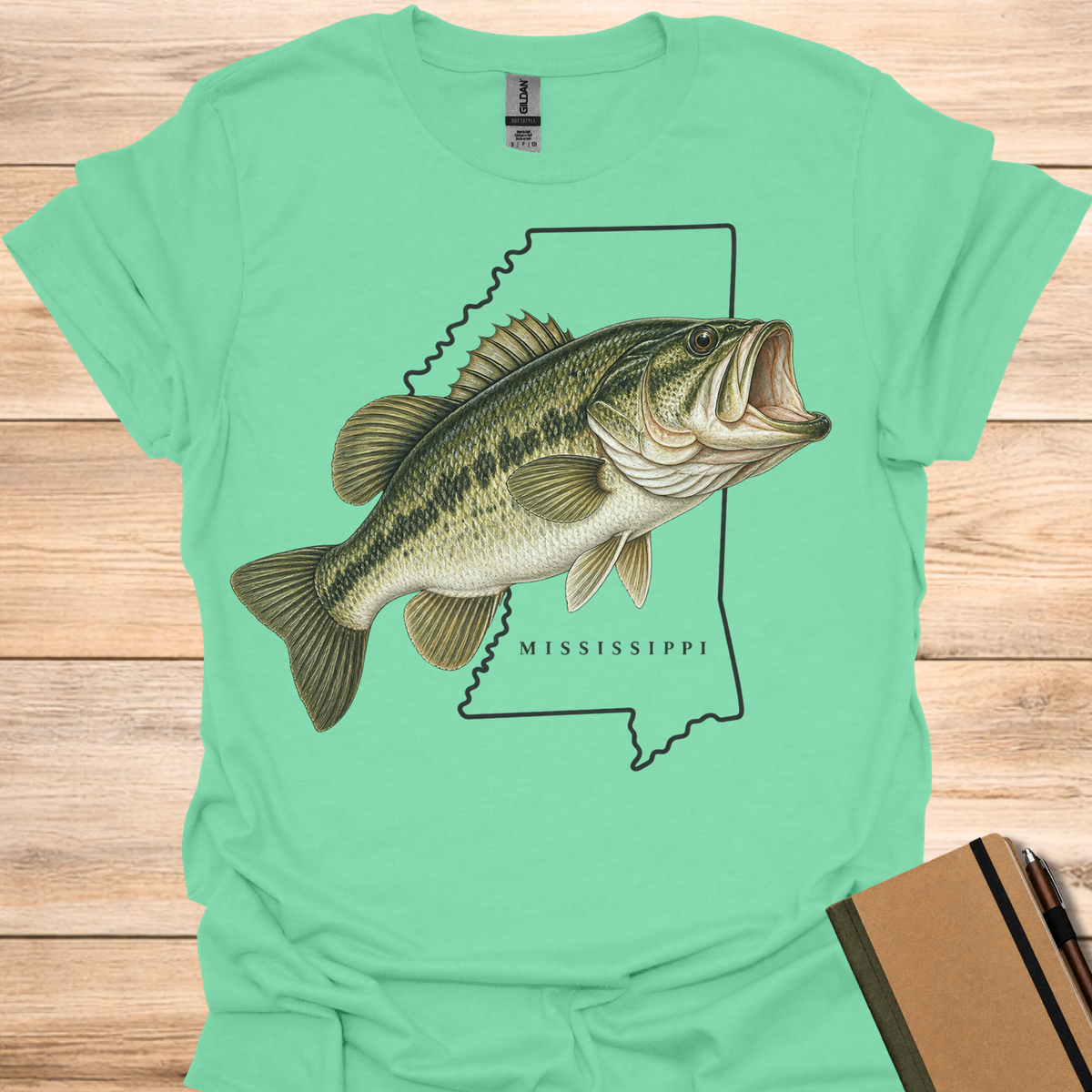 Mississippi Largemouth Bass - Mint Green