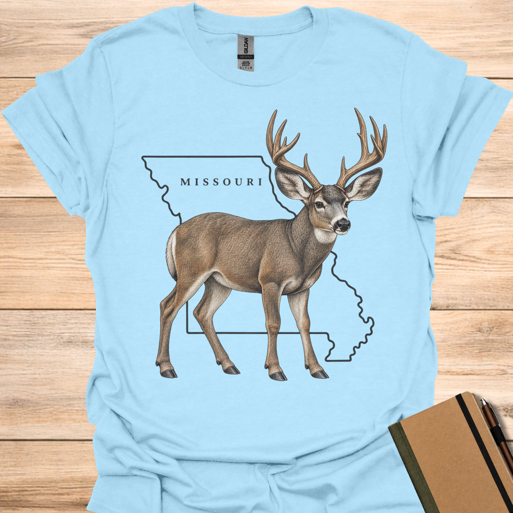 Missouri Mule Deer - Light Blue