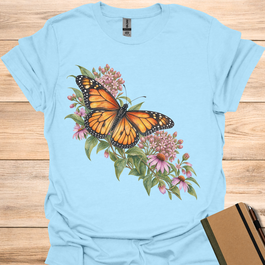 Monarch Watercolor - Light Blue