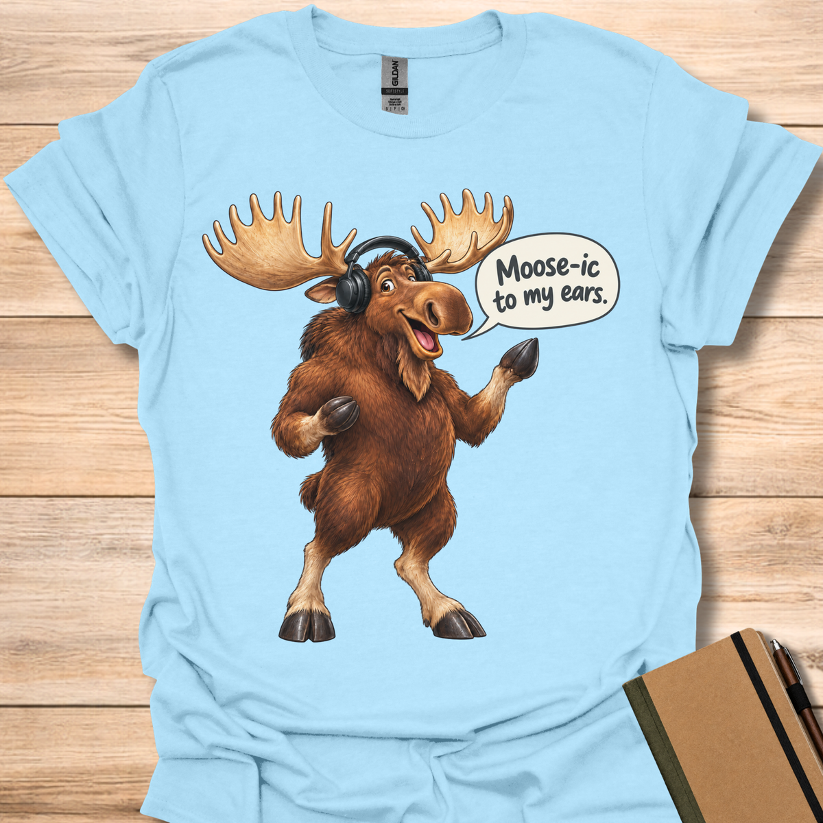 Moose-Ic To My Ears - Light Blue