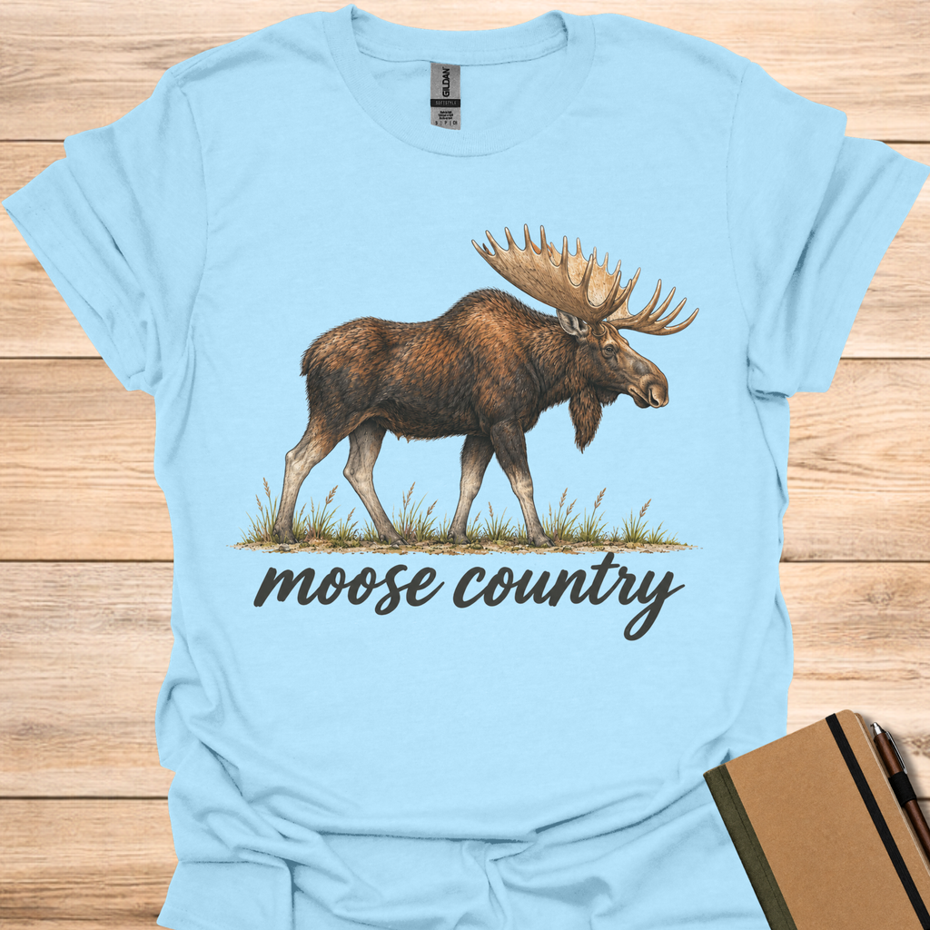 Moose Country - Light Blue