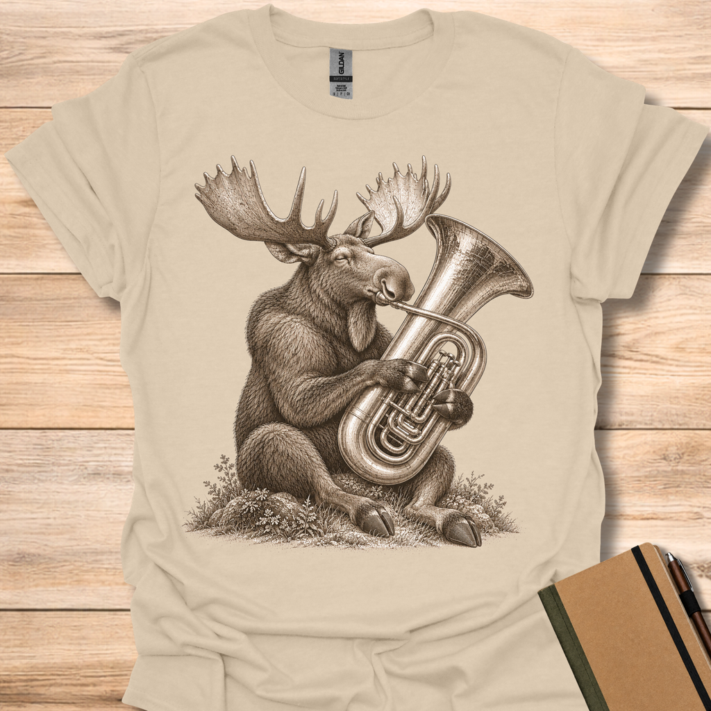 Moose On Tuba - Sand