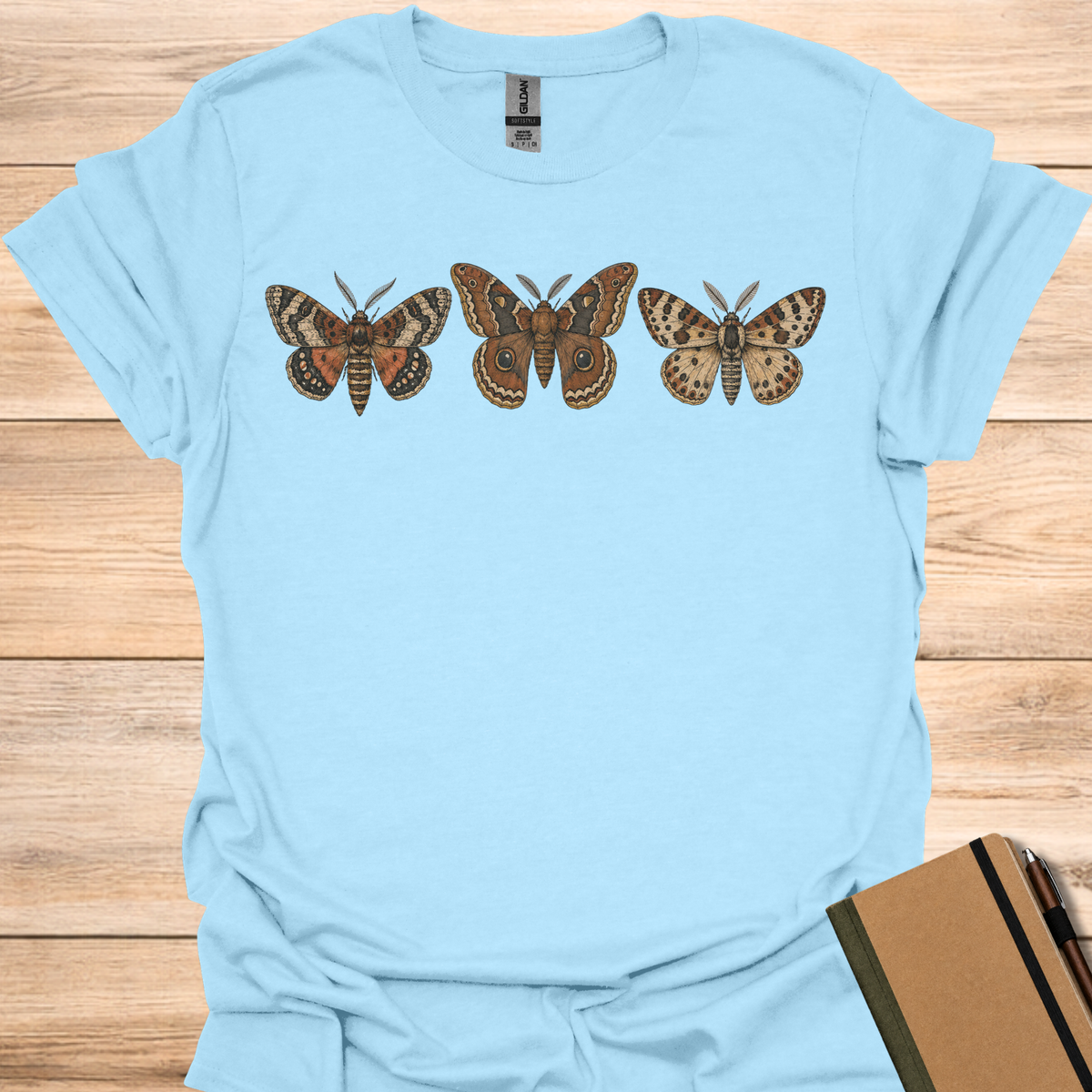 Moth Trio - Light Blue