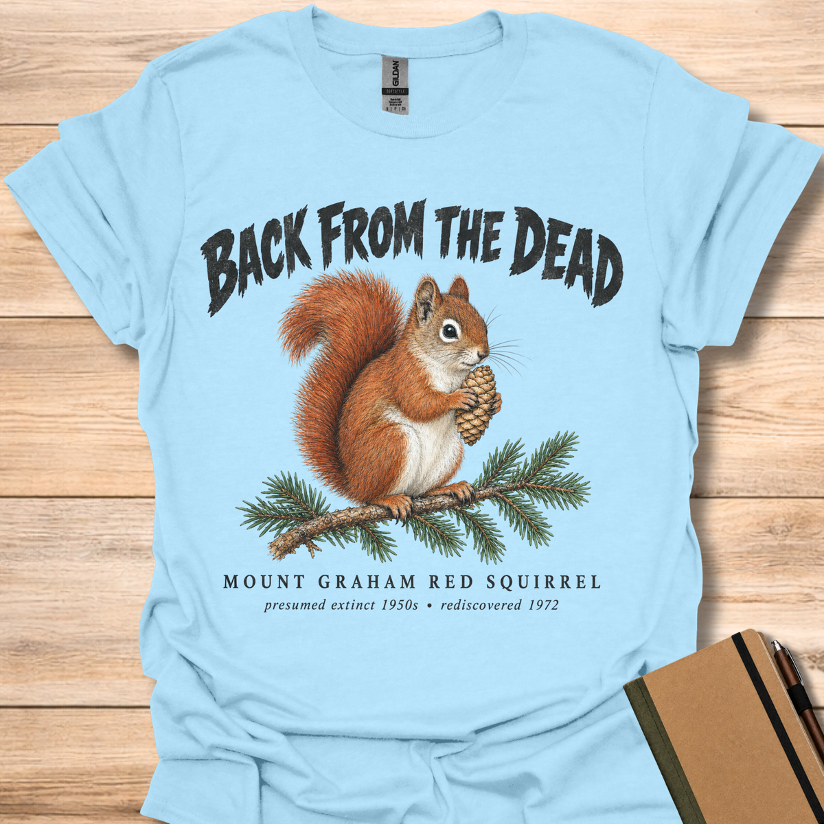 Mount Graham Red Squirrel Back From The Dead - Light Blue
