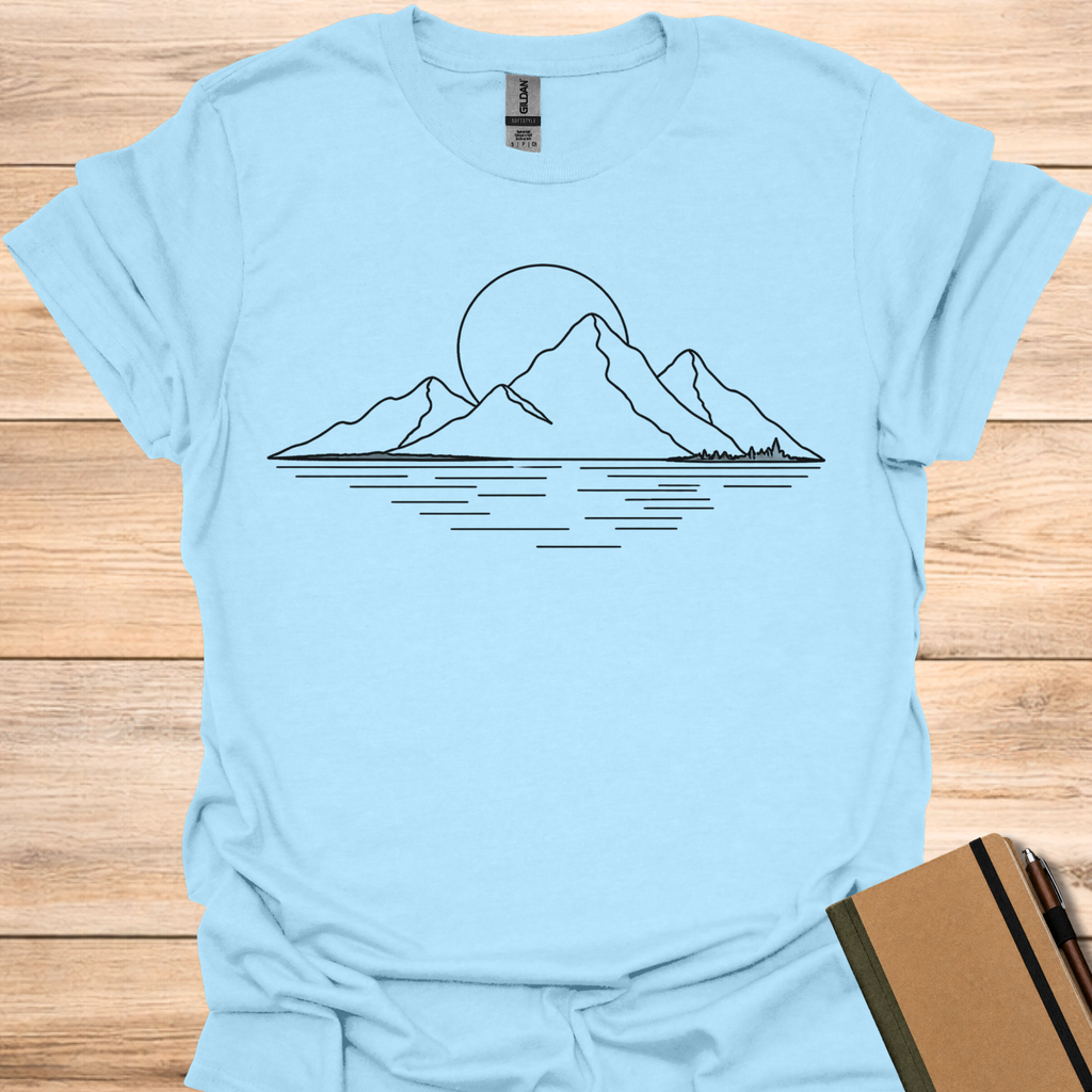 Mountain Lake - Light Blue