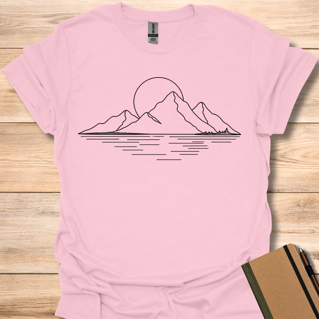 Mountain Lake - Light Pink