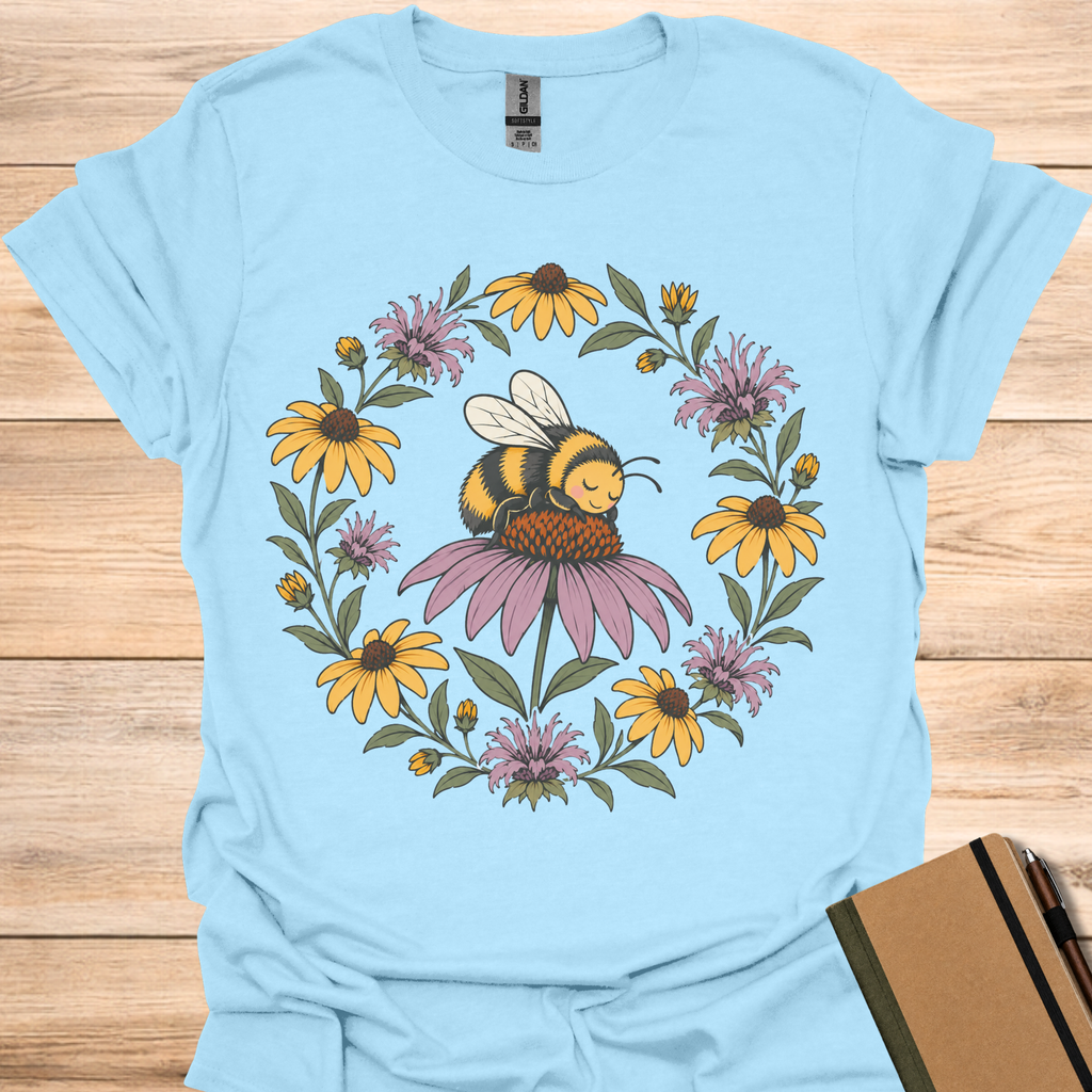 Napping Bumblebee - Light Blue