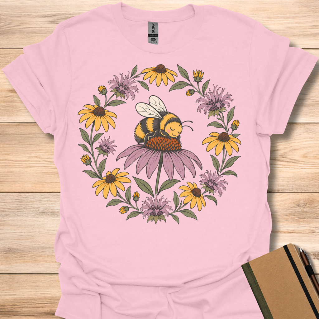 Napping Bumblebee - Light Pink