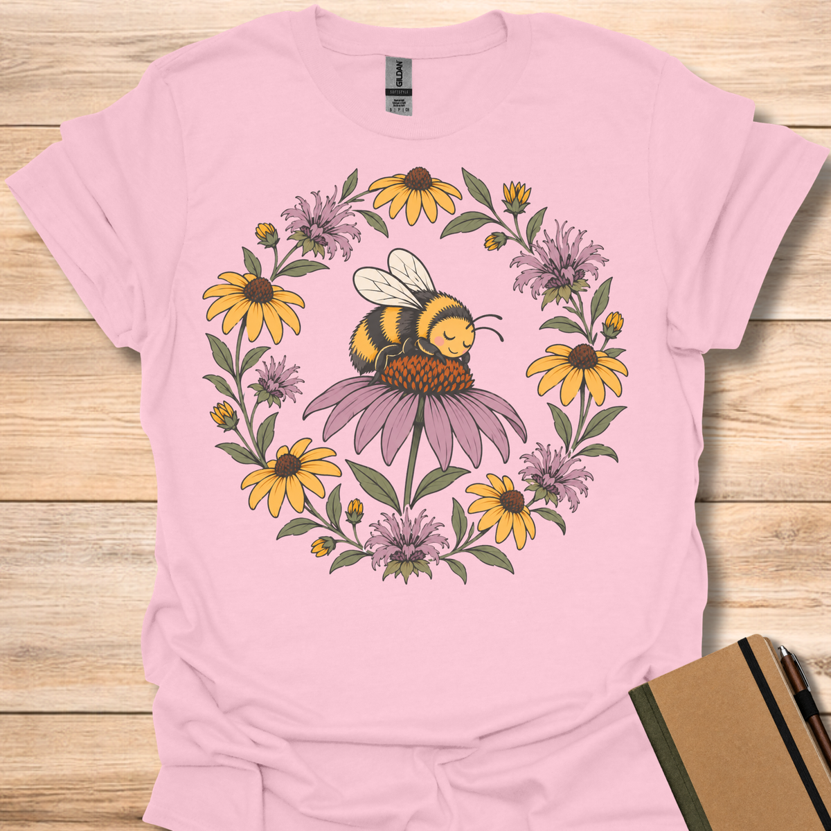 Napping Bumblebee - Light Pink
