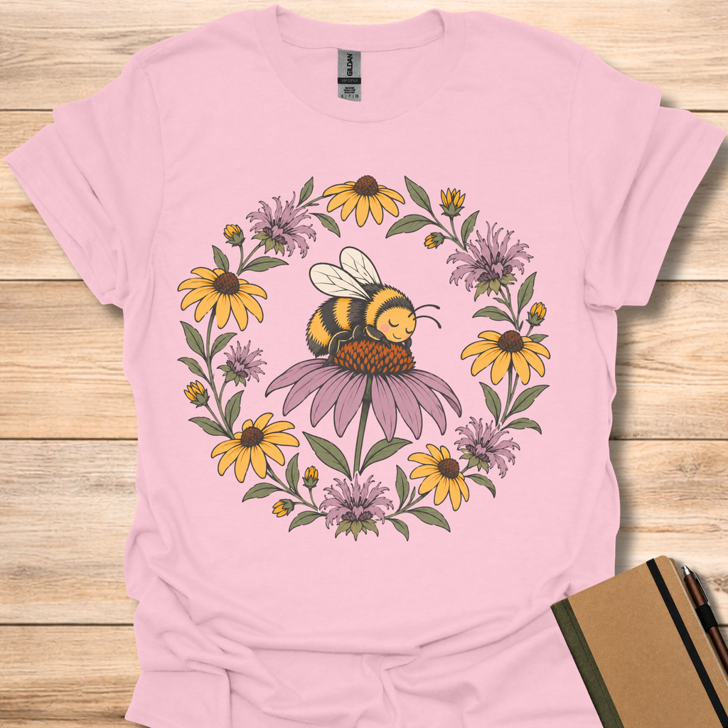 Napping Bumblebee - Light Pink