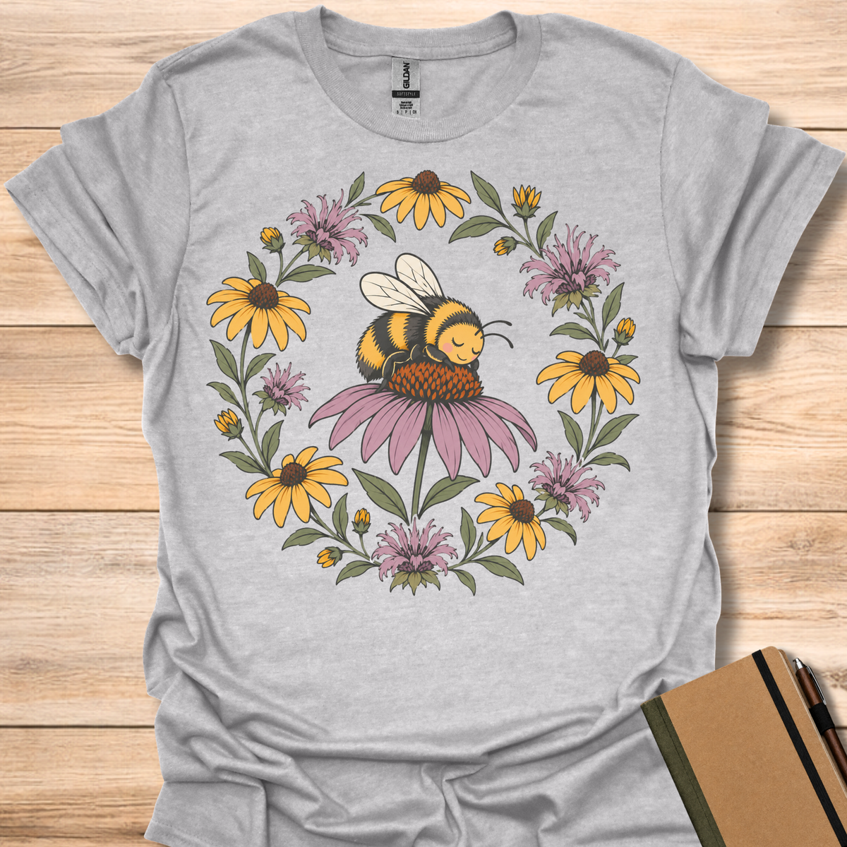Napping Bumblebee - Sport Grey