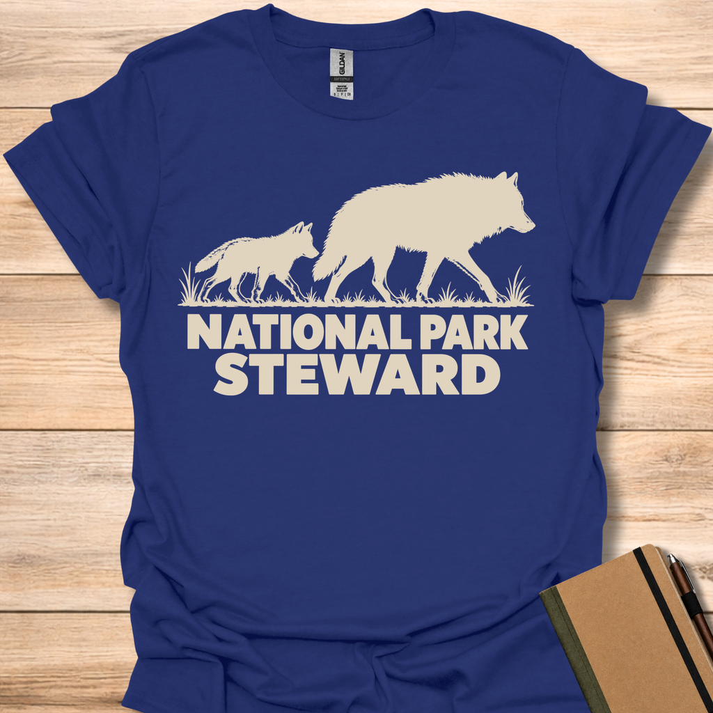 National Park Steward Wolf - Navy