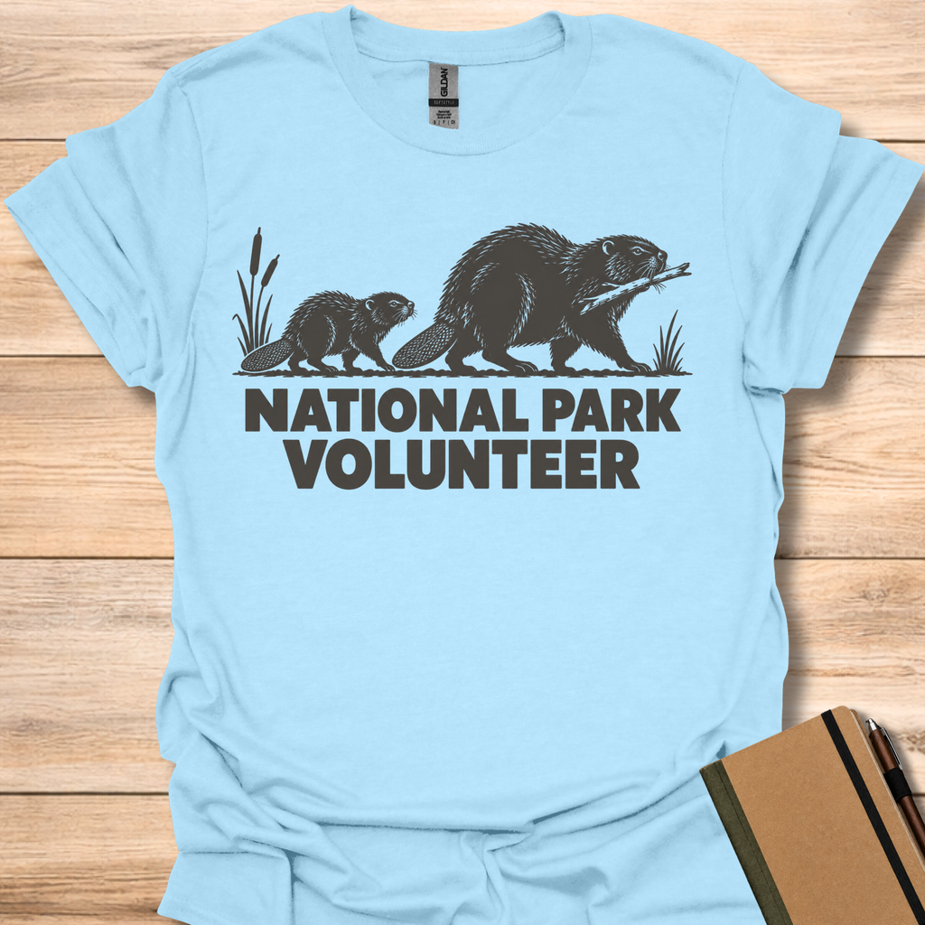 National Park Volunteer Beaver - Light Blue