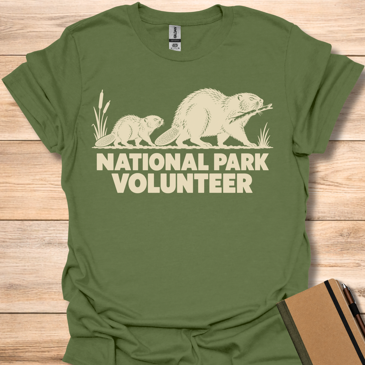 National Park Volunteer Beaver - Military Green