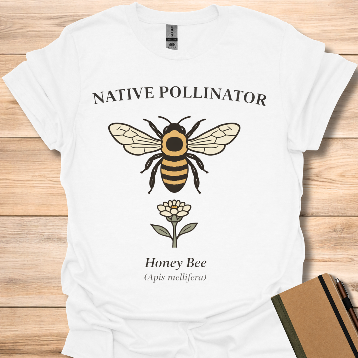 Native Pollinator Honey Bee - White