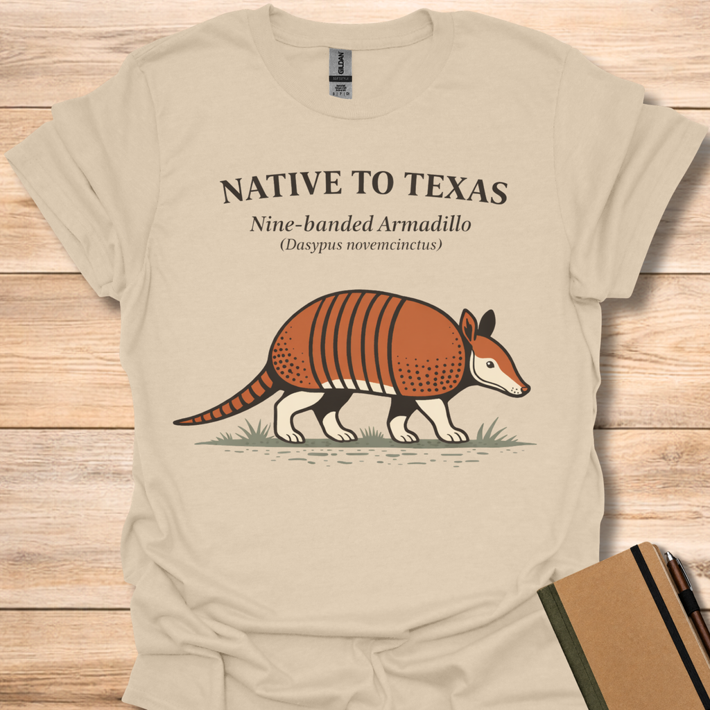 Native to Texas Nine-banded Armadillo - Sand