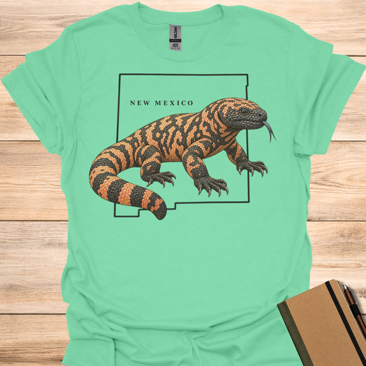 New Mexico Gila Monster - Mint Green