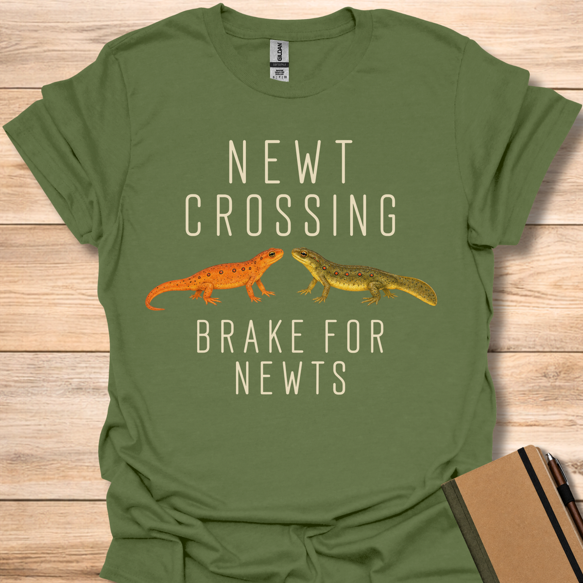 Newt Crossing - Military Green