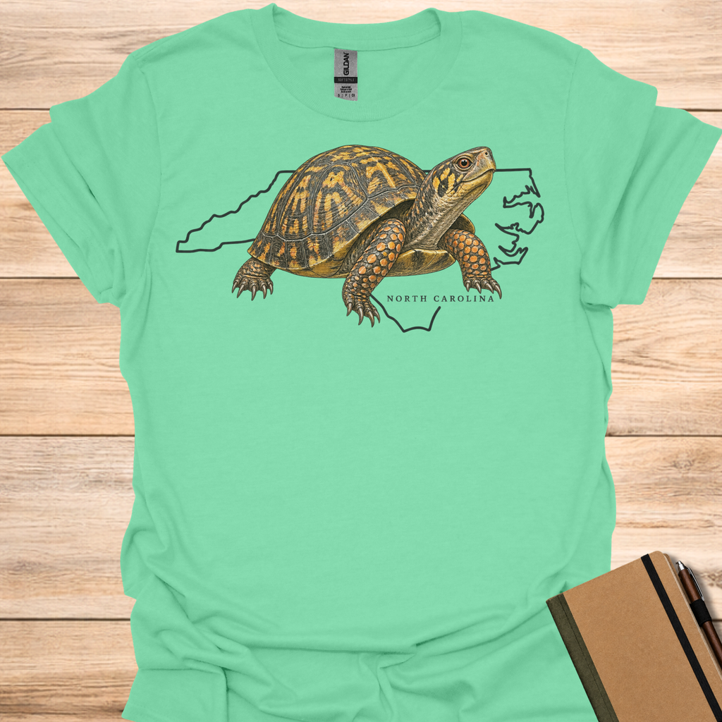 North Carolina Eastern Box Turtle - Mint Green