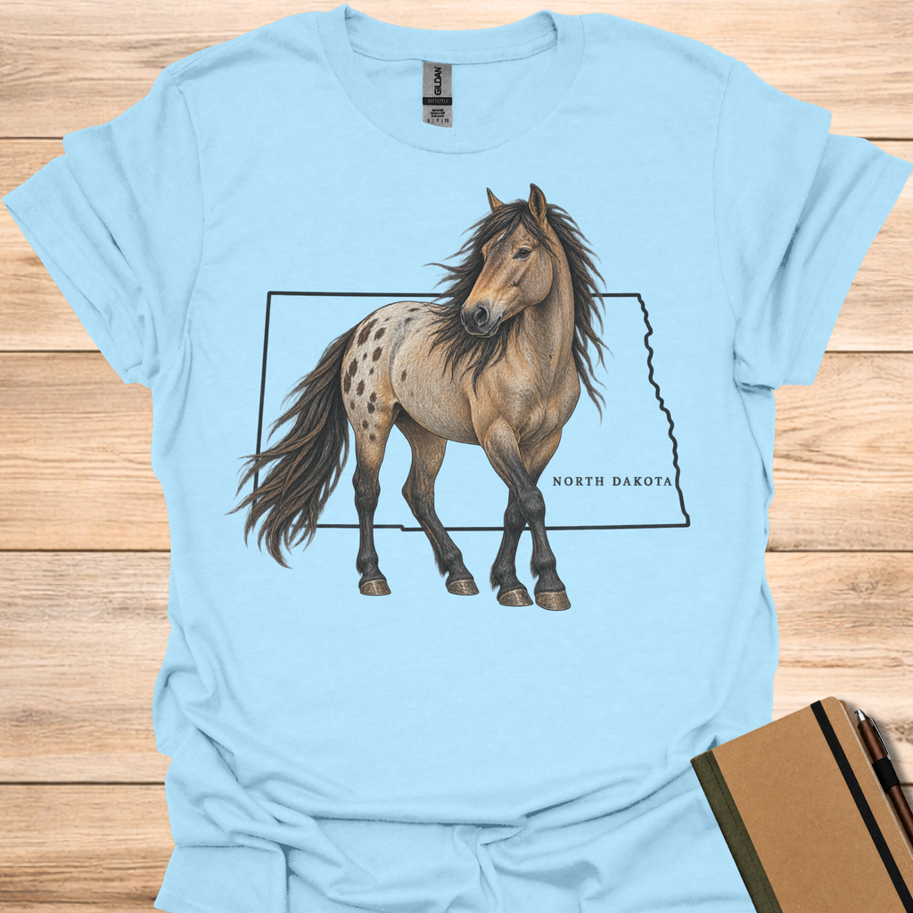 North Dakota Nokota Horse - Light Blue