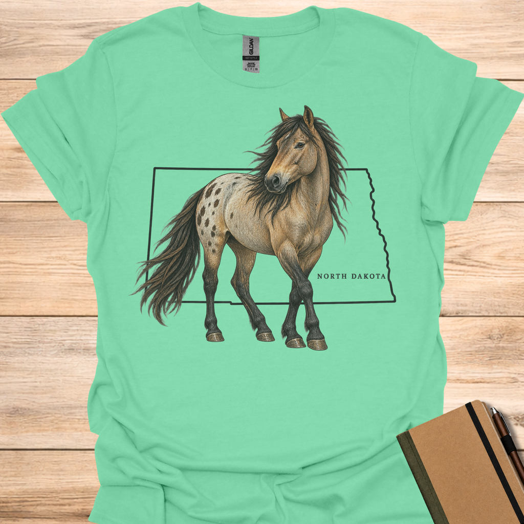 North Dakota Nokota Horse - Mint Green