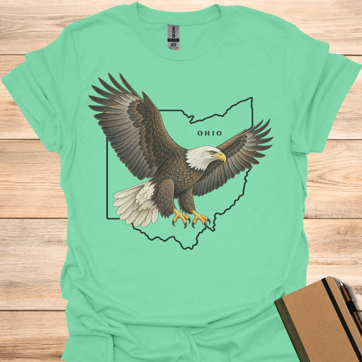 Ohio Bald Eagle - Mint Green