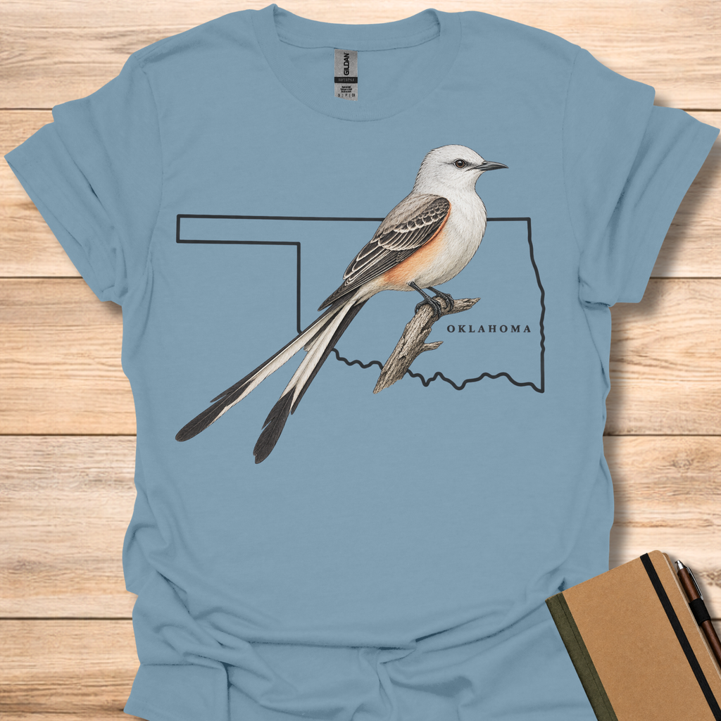 Oklahoma Scissor Tailed Flycatcher - Stone Blue