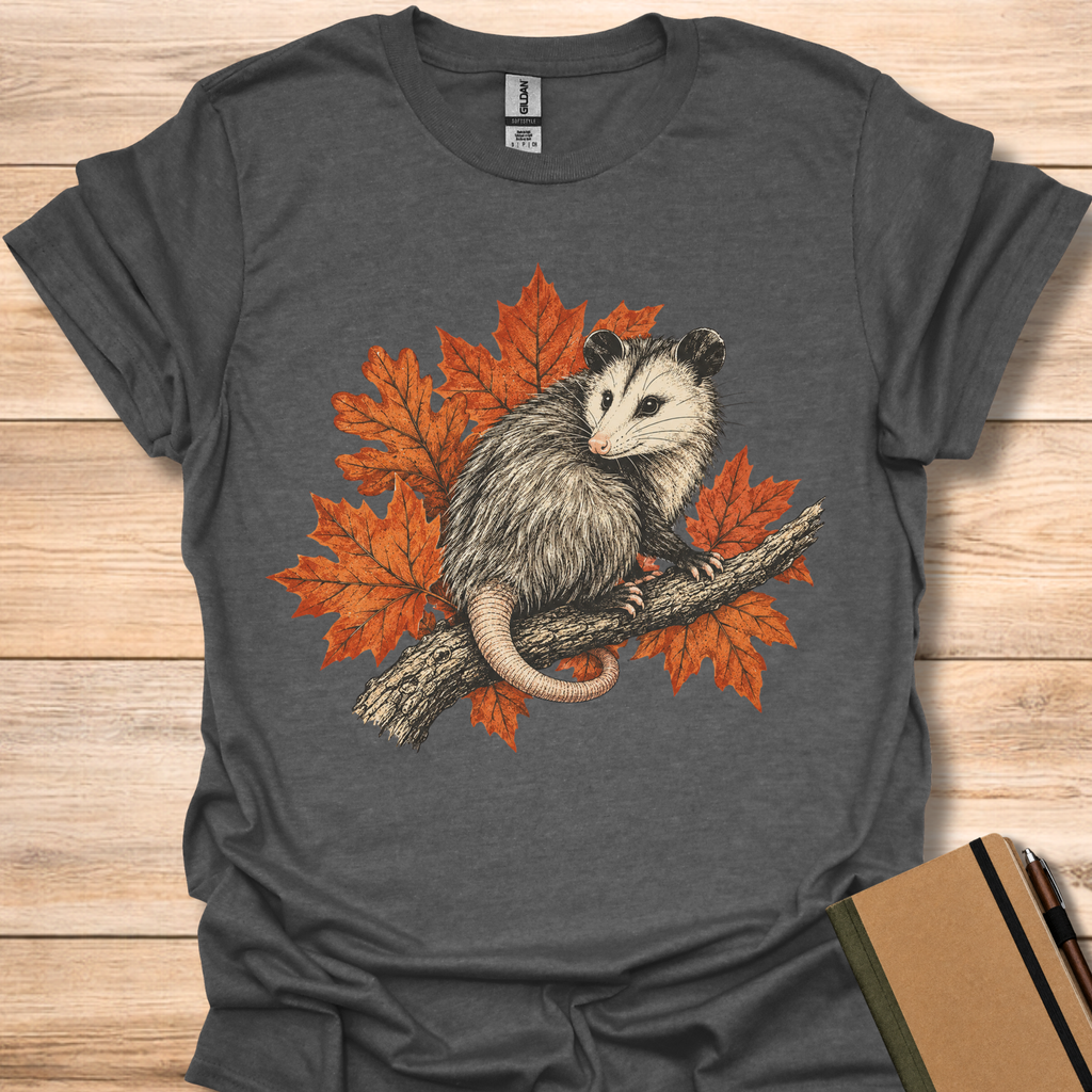 Opossum Autumn Leaves - Dark Heather