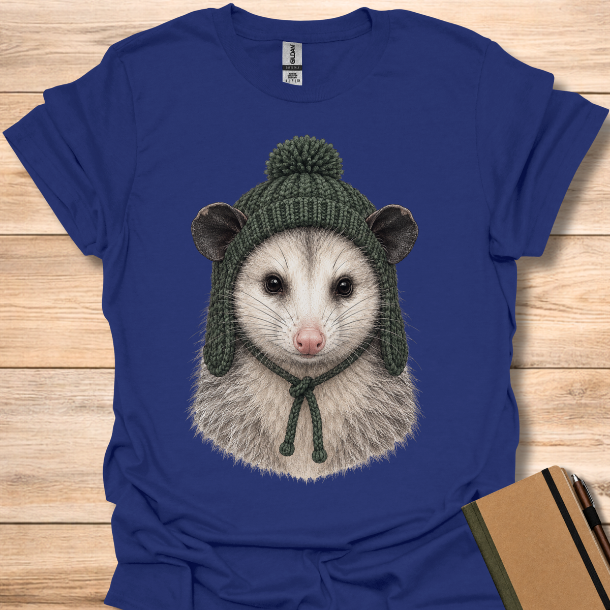 Opossum In A Trapper Hat - Navy