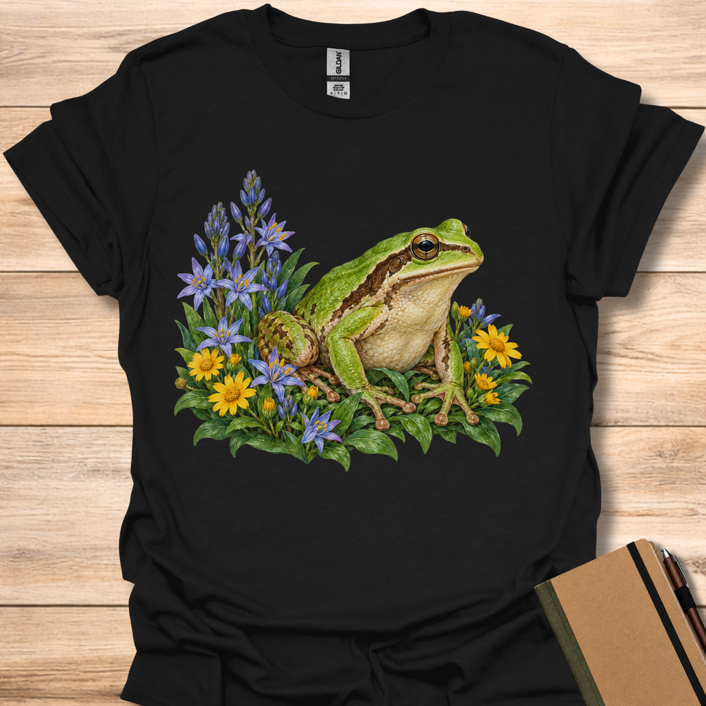 Pacific Chorus Frog In Camas - Black