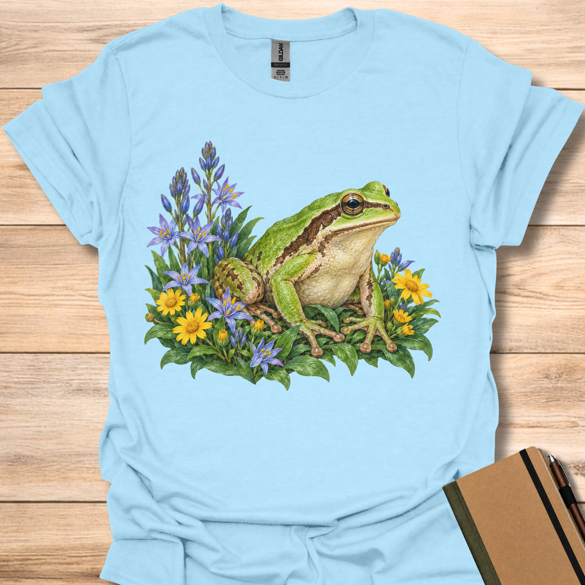 Pacific Chorus Frog In Camas - Light Blue