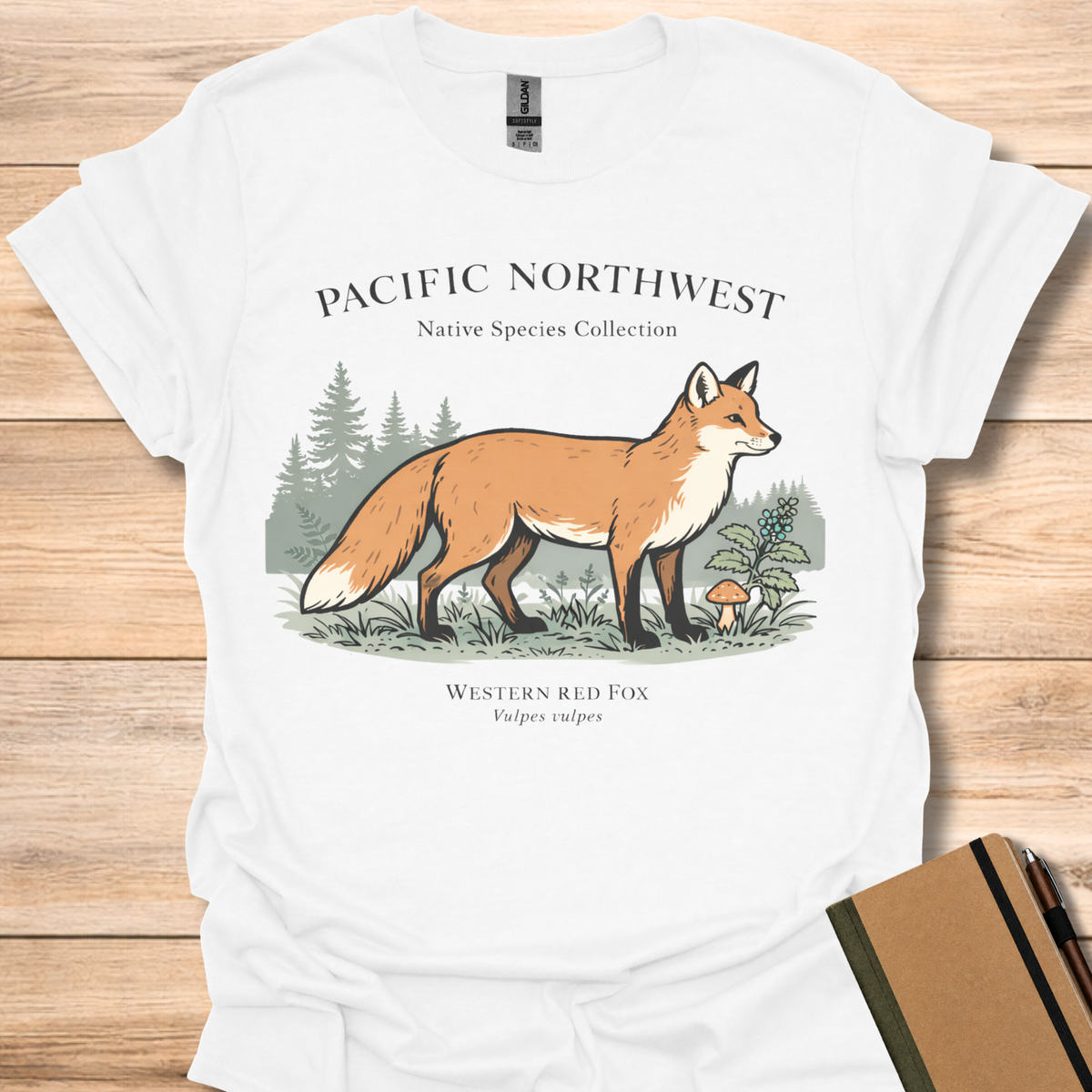 Pacific Northwest Native Species Collection Western Red Fox - White