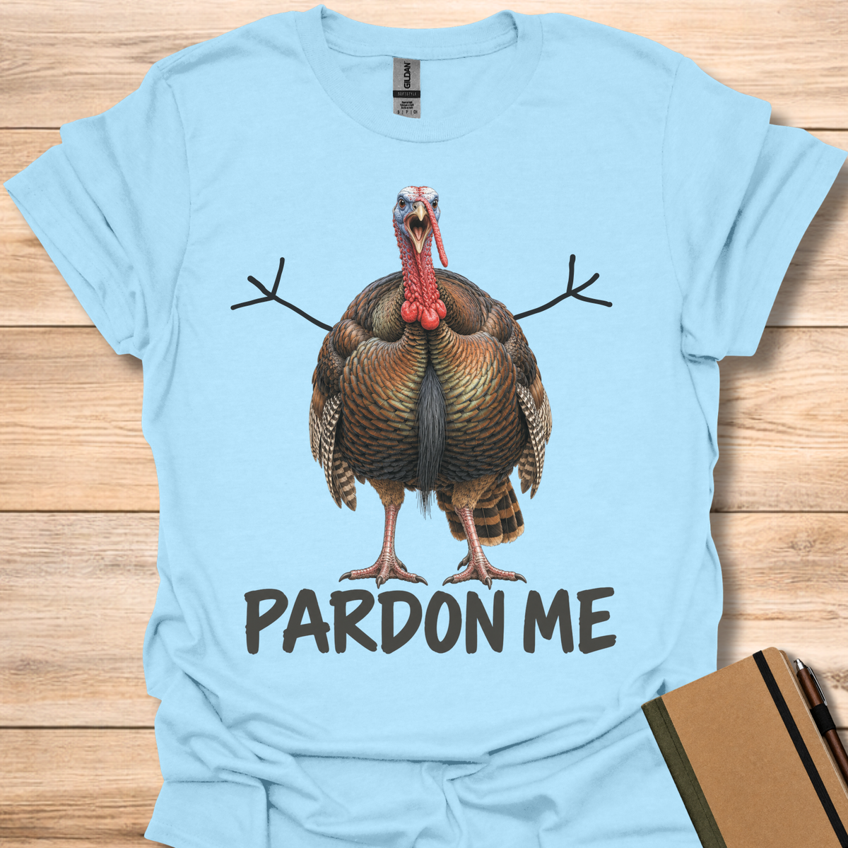 Pardon Me Turkey - Light Blue