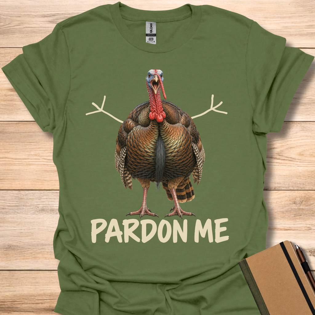 Pardon Me Turkey - Military Green
