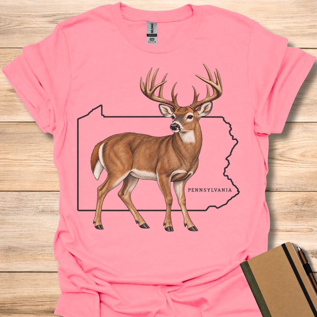 Pennsylvania White Tailed Deer - Coral Silk