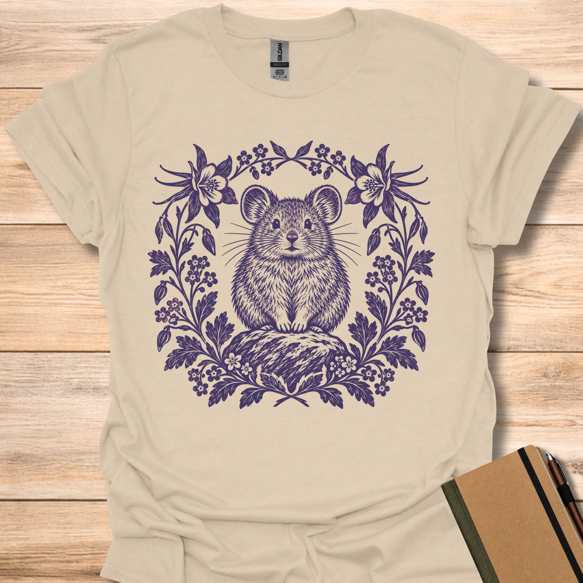 Pika Block Print - Sand