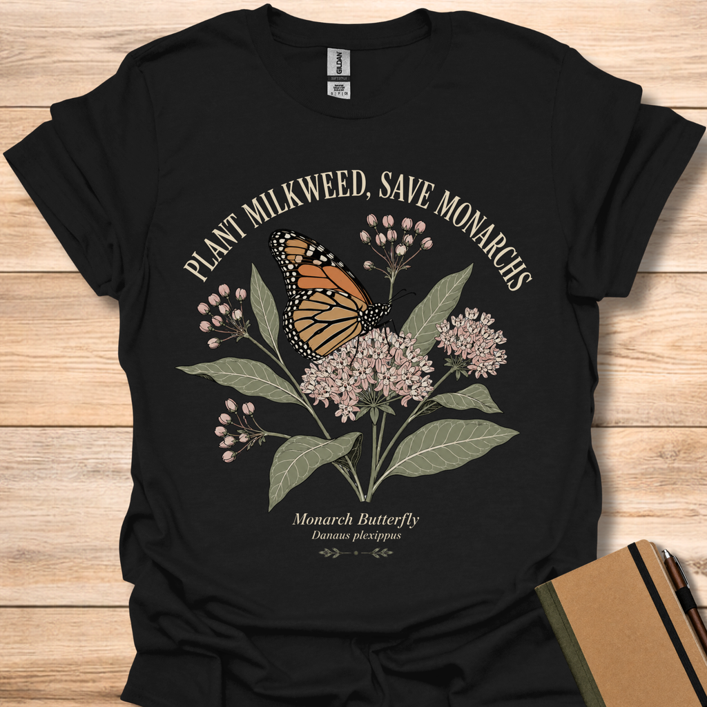 Plant Milkweed, Save Monarchs - Black