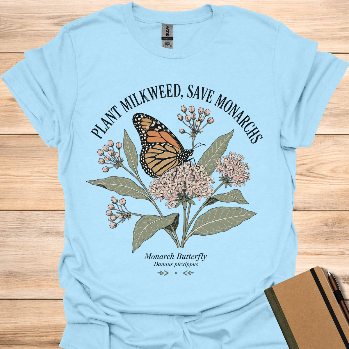 Plant Milkweed, Save Monarchs - Light Blue